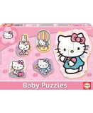 5 PUZZLES PROGRESSIFS HELLO KITTY 3 - 5 PIECES - EDUCA - 14508