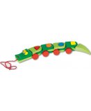 BEEBOO - CROCODILE ARTICULE EN BOIS JOUET A TIRER