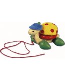 BEEBOO - TORTUE EN BOIS A TIRER - JOUET A TIRER