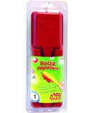 BOITE MAGNETIQUE ROUGE + 100 PIONS LOTO - LOTOQUINE - ACCESSOIRE LOTO