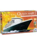 COFFRET PRESTIGE MAQUETTE BATEAU QUEEN MARY 2 - ECHELLE 1/600 - HELLER - 52902