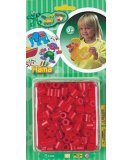 HAMA - 8305 - LOISIRS CREATIFS - PERLES - BLISTER DE 300 PERLES ROUGE MAXI