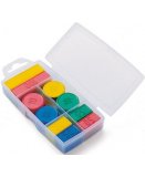 JEUJURA - BOITE DE 100 JETONS EN PLASTIQUE - ACCESSOIRE JEUX DE SOCIETE
