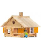 JEUJURA - MA MAISON EN RONDINS 135 PIECES - JOUET EN BOIS