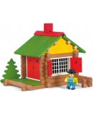 JEUJURA - MON CHALET EN BOIS 70 PIECES  JOUET EN BOIS