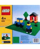 LEGO BASIC 626 GRANDE PLAQUE DE BASE VERT