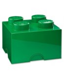 LEGO BOITE DE RANGEMENT 4 PLOTS VERTE - BRIQUE DE RANGEMENT LEGO