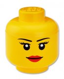 LEGO BOITE DE RANGEMENT TETE DE FILLE - TAILLE S - BRIQUE DE RANGEMENT LEGO