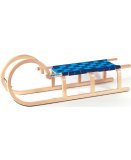 LUGE EN BOIS TRADITIONNELLE 110 CM ASSISE EN TOILE TRESSEE