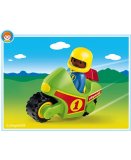 PLAYMOBIL 1.2.3 6719 ENFANT / MOTO DE COURSE