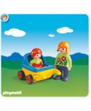 PLAYMOBIL 1.2.3 6749  MAMAN AVEC POUSSETTE