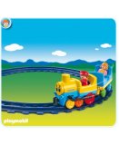 PLAYMOBIL 1.2.3 6760 TRAIN AVEC RAILS
