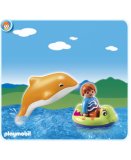 PLAYMOBIL 1.2.3 6762 GARCON AVEC DAUPHIN ET BOUEE