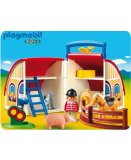 PLAYMOBIL 1.2.3 6778 FERME TRANSPORTABLE