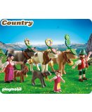 PLAYMOBIL CENTRE EQUESTRE 4185 CAVALIERS ET CARRIERE