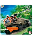 PLAYMOBIL CHASSEURS DE TRESORS 4846 VEHICULE A CHENILLE ET BRIGAND