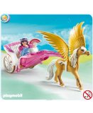 PLAYMOBIL CHATEAU DE LA PRINCESSE 5143 CARROSSE AVEC CHEVAL AILE