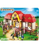 PLAYMOBIL COUNTRY 5221 HARAS AVEC CHEVAUX ET ENCLOS