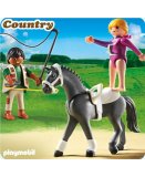 PLAYMOBIL COUNTRY 5229 DRESSEUR DE CHEVAUX ET VOLTIGEUSE