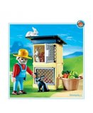 PLAYMOBIL FERME 4491 FERMIER AVEC LAPINS