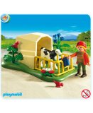 PLAYMOBIL FERME 5124 ABRI AVEC VEAU