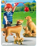 PLAYMOBIL FERME 5209 FAMILLE DE GOLDEN RETRIEVERS