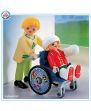 PLAYMOBIL HOPITAL 4407 MAMAN / ENFANT / FAUTEUIL ROULANT