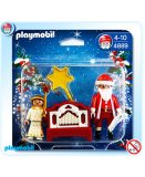 PLAYMOBIL NOEL 4889 PERE NOEL ET PETIT ANGE