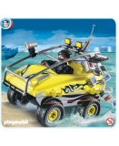 PLAYMOBIL POLICE 4449 VEHICULE AMPHIBIE ET GANGSTER