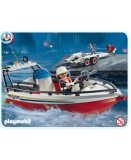 PLAYMOBIL POMPIERS 4823 BATEAU DE POMPIER