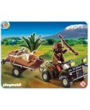 PLAYMOBIL SAFARI 4834 QUAD ET LE BRACONNIER