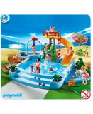 PLAYMOBIL VACANCES 4858 PISCINE AVEC TOBOGGAN