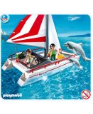 PLAYMOBIL VACANCES 5130 CATAMARAN ET DAUPHINS