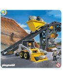 PLAYMOBIL VIE DE CHANTIER 4041 CONVOYEUR AVEC PELLETEUSE