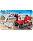 PLAYMOBIL VIE DE CHANTIER 5282 EXCAVATEUR ET OUVRIER