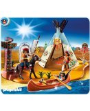 PLAYMOBIL WESTERN 4012 SUPERSET CAMPEMENT DES INDIENS