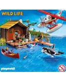 PLAYMOBIL WILD LIFE 5039 CABANE DU PECHEUR AVEC HYDRAVION ET ORQUE