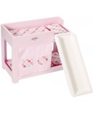 ZAPF CREATION - LIT SUPERPOSE EN BOIS AVEC TOBOGGAN - ACCESSOIRE POUPEE