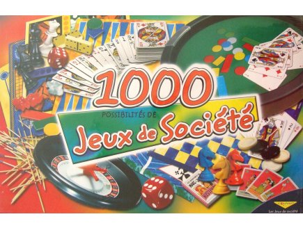 1000 POSSIBILITES DE JEUX DE SOCIETE - COUVAT - COFFRET 1000 JEUX