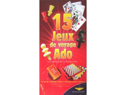 15 JEUX DE VOYAGE ADO - COUVAT - COFFRET 15 JEUX