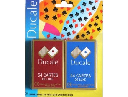 2 JEUX DE 54 CARTES : RAMI