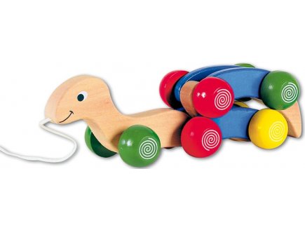 BEEBOO - SERPENT EN BOIS A TIRER - JOUET A TIRER