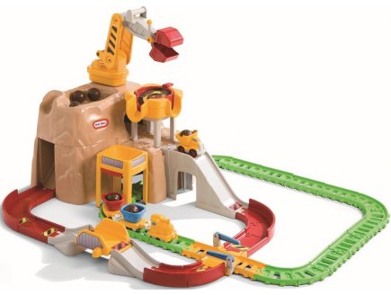 BEEBOO - TRAIN DE CHANTIER EN BOIS  JOUET A TIRER