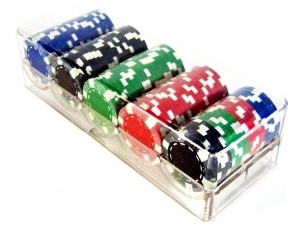 BOITE DE 100 JETONS MILLENIUM POKER - JEU DE CASINO