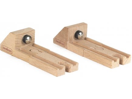 BUTOIRS D'ARRET TRAIN EN BOIS - RAILS CIRCUIT TRAIN - BEEBOO - JOUET EN BOIS