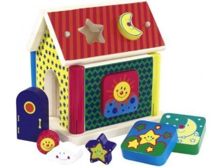 EICHHORN - MAISON PUZZLE A FORMES EN BOIS - BOITE A FORMES