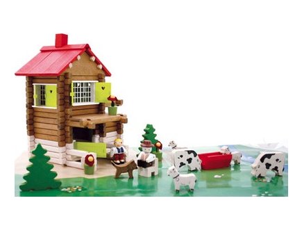 JEUJURA - LE CHALET DE HEIDI 175 PIECES - JOUET EN BOIS