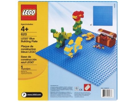 LEGO BASIC 620 PLAQUE DE BASE BLEUE