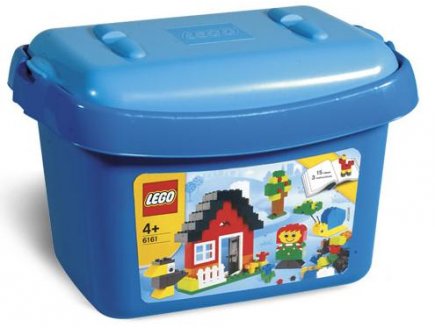 LEGO BRIQUES 6161 BOITE BLEUE DE BRIQUES - BARIL
