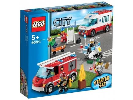 LEGO CITY 7213 LE BATEAU ET LE CAMION TOUT TERRAIN DES POMPIERS 